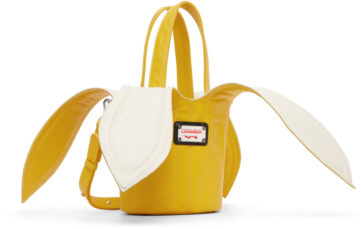 Charles Jeffrey LOVERBOY Yellow Banana Bucket Bag
