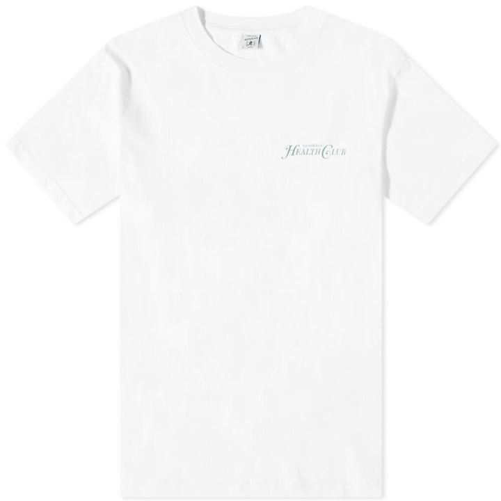 Photo: Sporty & Rich Rizzoli T-Shirt in White/Sage