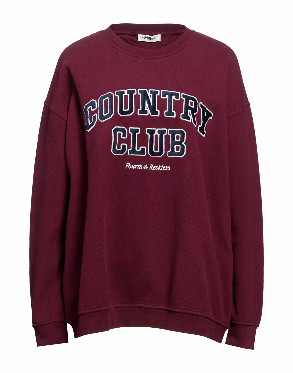 4th & Reckless Womens Sweatshirt Burgundy