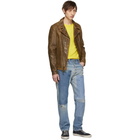 Schott Brown Leather Express Motorcycle Jacket