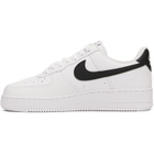 Nike White & Black Air Force 1 '07 Sneakers