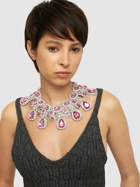 MOSCHINO - Crystal Drop Collar Necklace