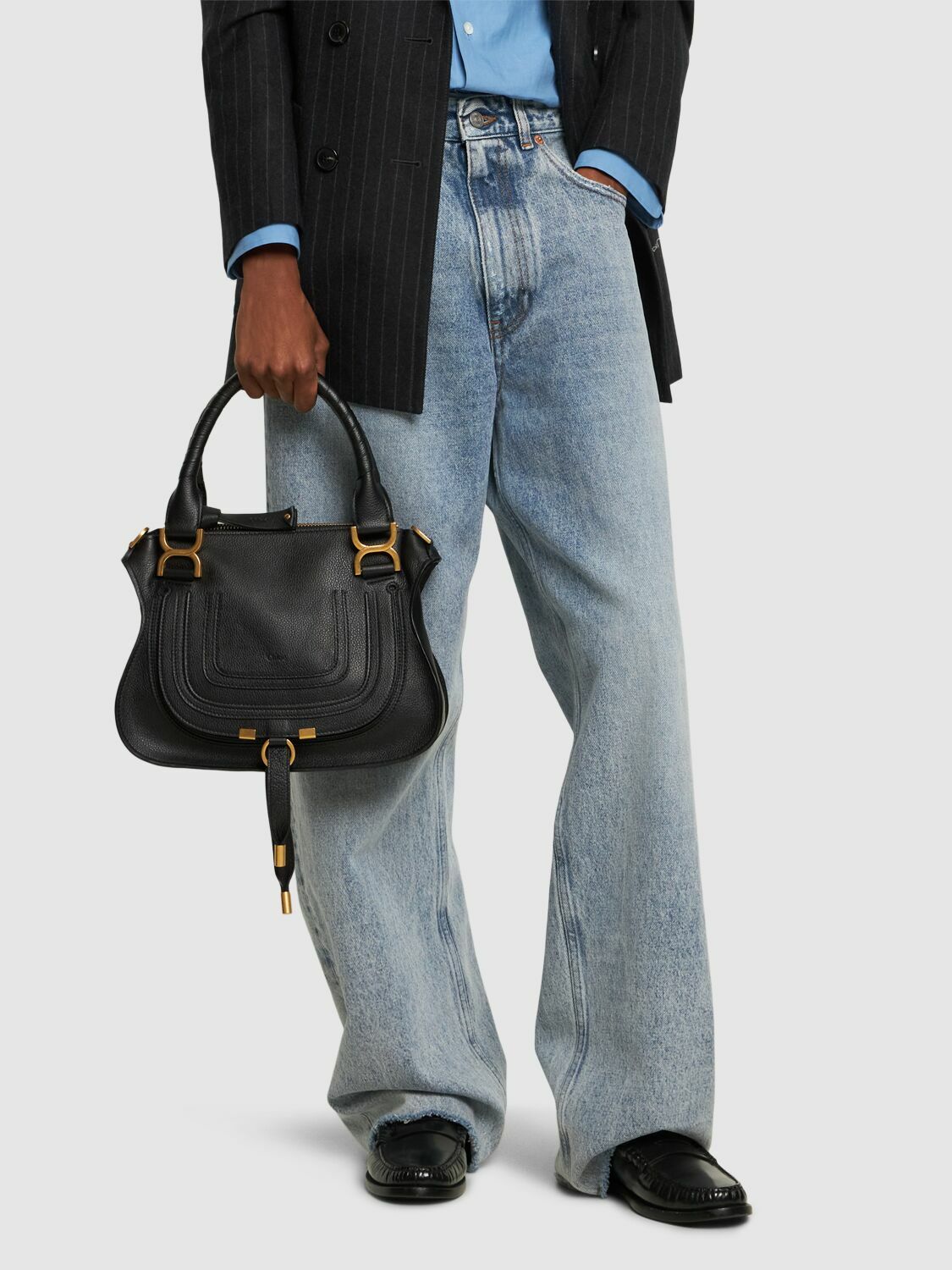CHLOÉ Small Marcie Leather Shoulder Bag