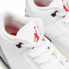 Nike Men's Air Jordan 3 Retro Sneakers in Summit White/Fire Red