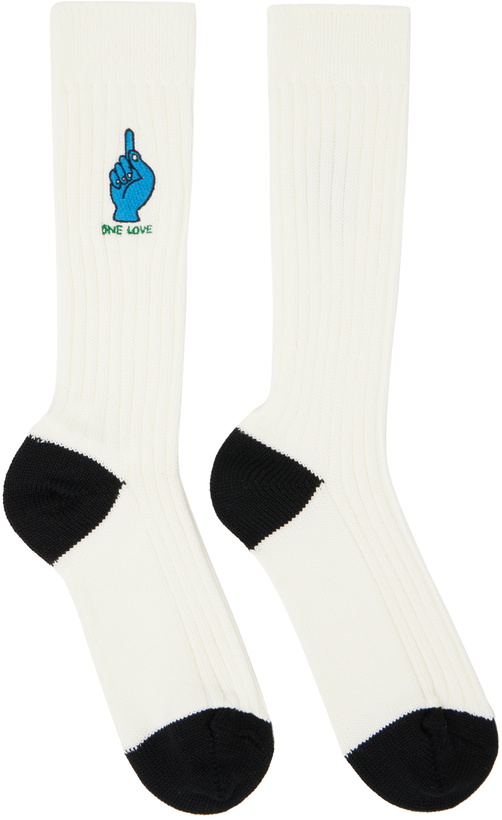 Photo: sacai White Gonz Edition One Love Socks