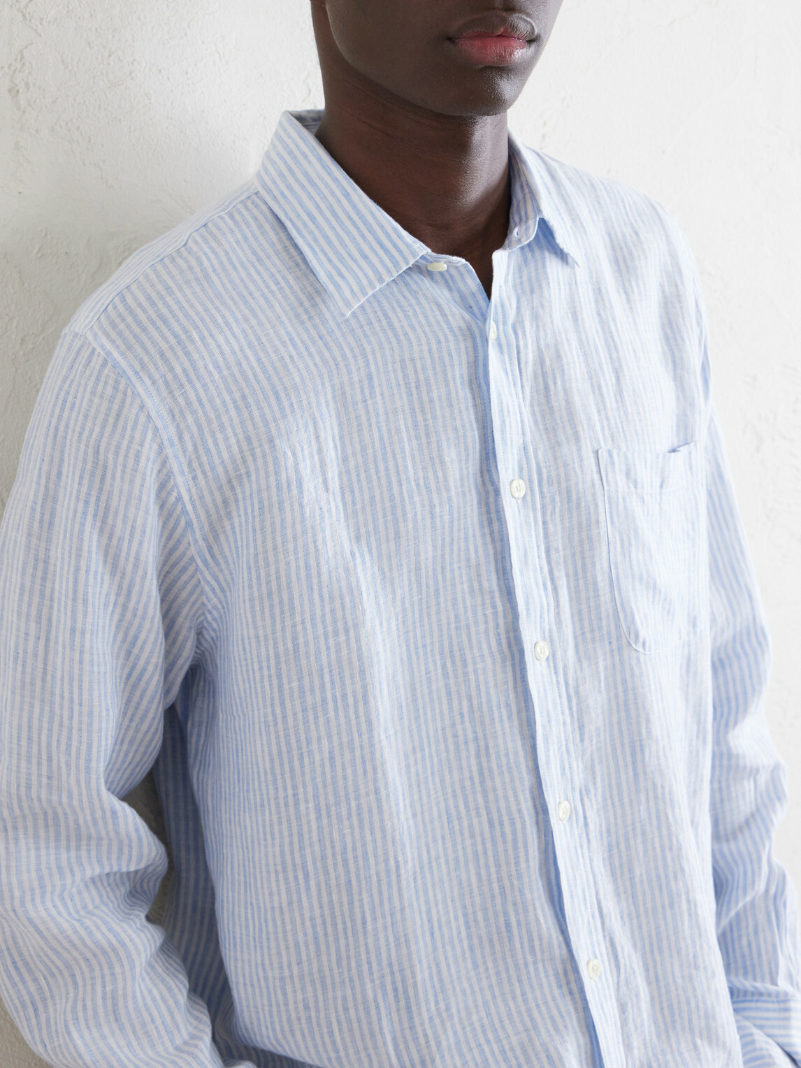 Frescobol Carioca - Striped Linen Shirt - Blue