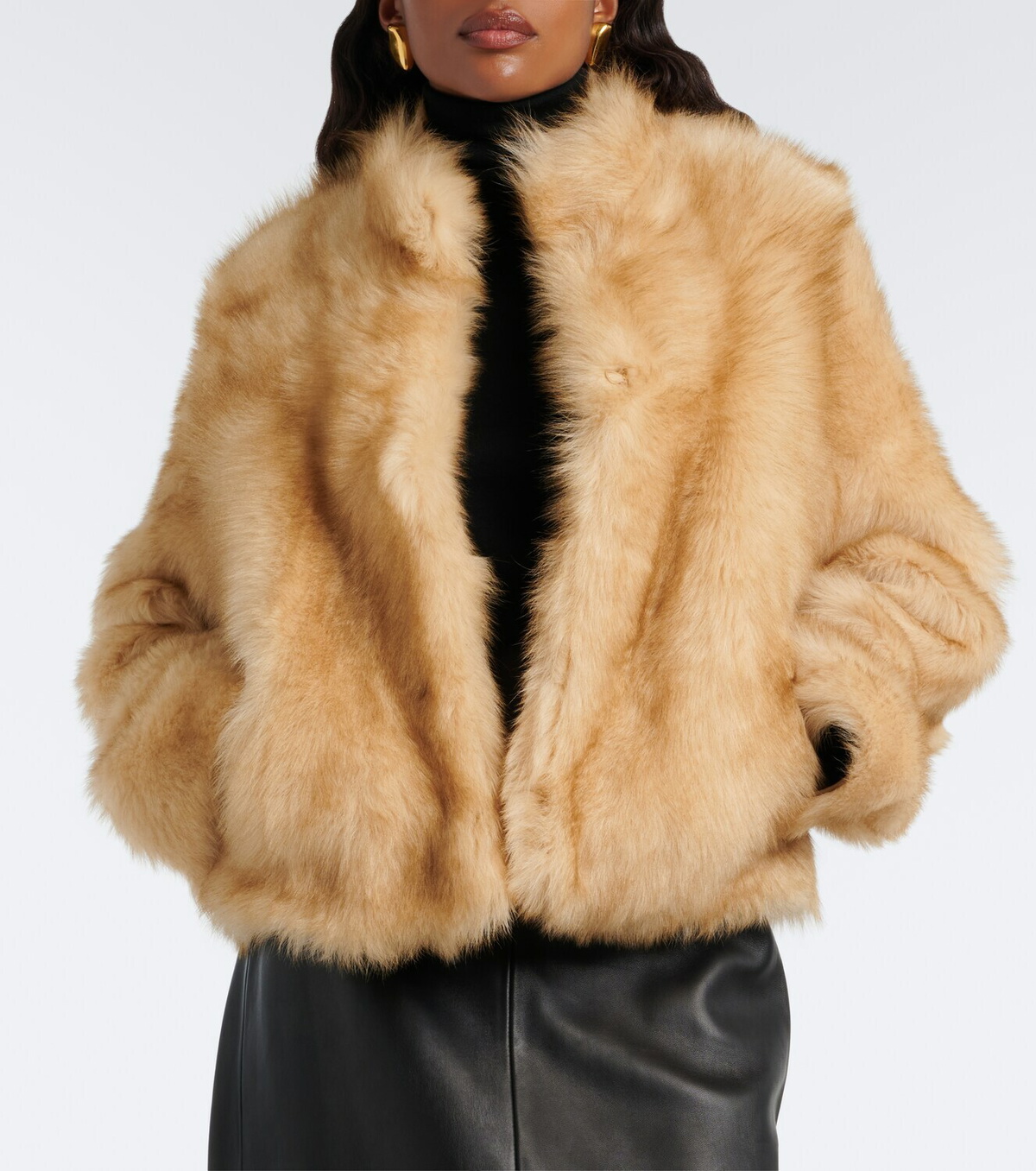 Nour Hammour Mira shearling jacket