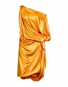 Dries Van Noten Womens Midi dress in Mandarin