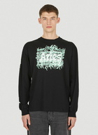 Metal Long Sleeve T-Shirt in Black