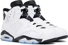Nike Jordan White & Black Air Jordan 6 Retro Sneakers