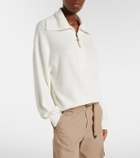 Brunello Cucinelli Monili oversized cotton half-zip sweater