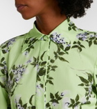 Emilia Wickstead Marione floral belted cotton shirt dress