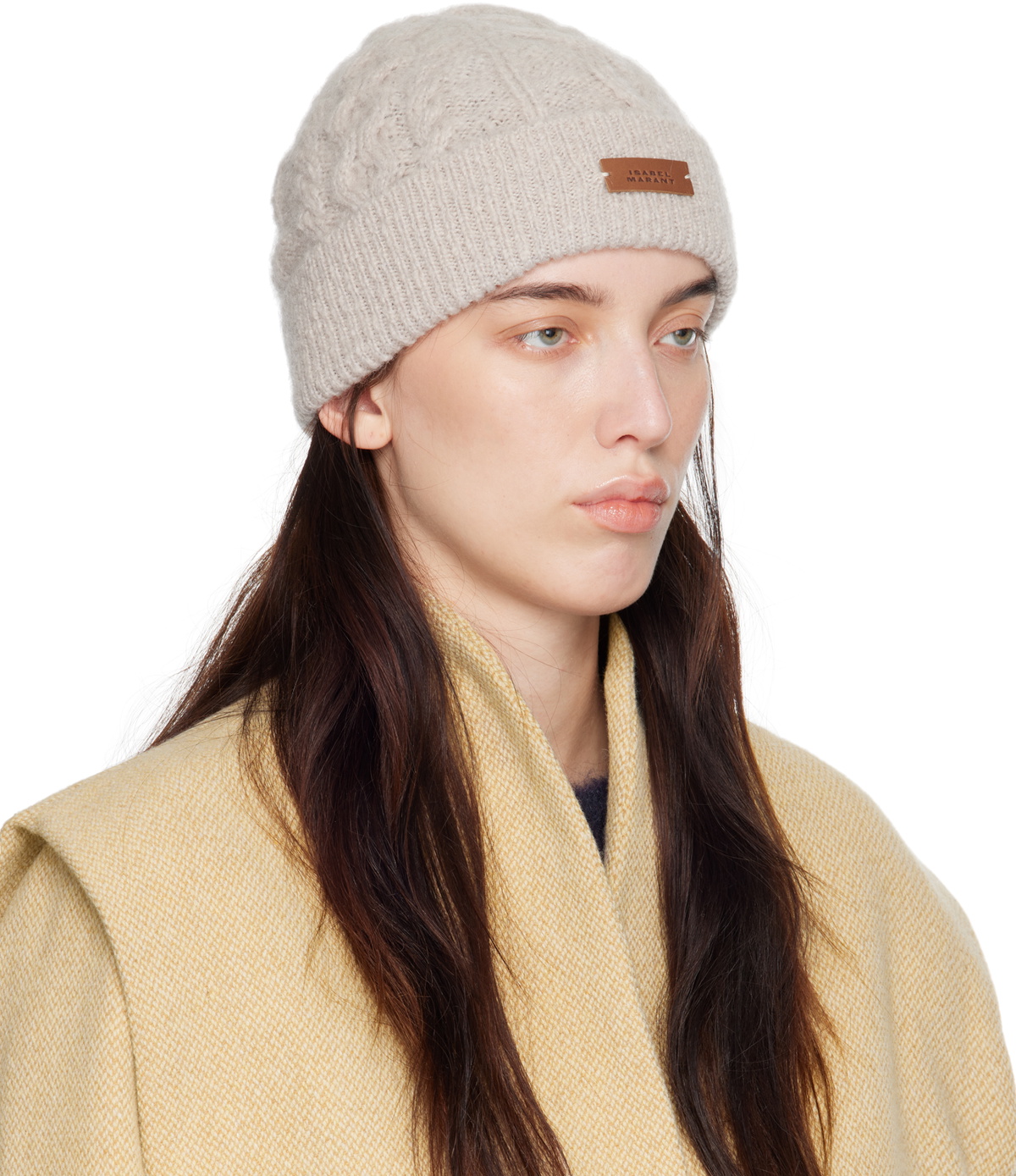 Isabel Marant Beige Tolie Beanie