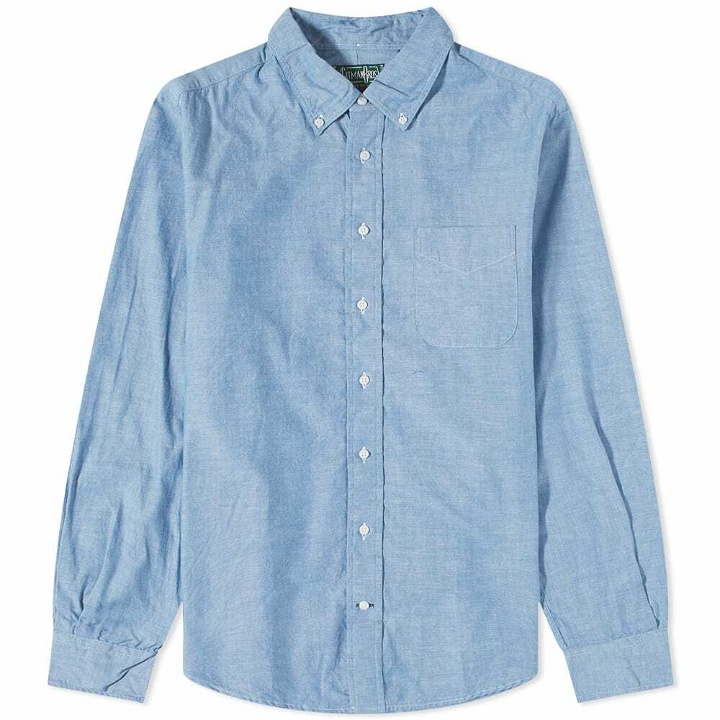 Photo: Gitman Vintage Men's Button Down Chambray Shirt in Blue