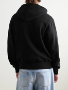 Acne Studios - Fairah Logo-Appliquéd Cotton-Jersey Hoodie - Black