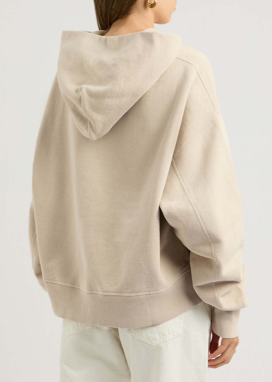 Slvrlake Hooded Cotton Sweatshirt Stone