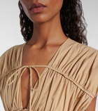 Tove Ceres gathered cotton midi dress