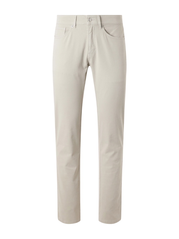 Photo: Peter Millar - Crown Straight-Leg Cotton-Canvas Trousers - Gray