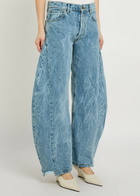 A.W.A.K.E Mode Washed Barrel-leg Jeans Indigo