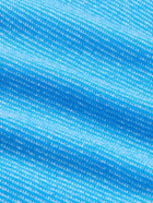 Loro Piana - Striped Cashmere Half-Zip Sweater - Blue