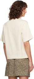 Moncler Grenoble Beige Landscape Print Cotton T-shirt