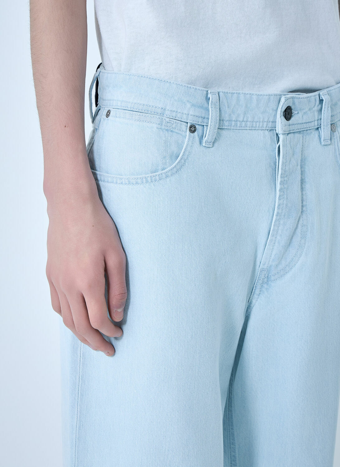 Stone Island Wide-Leg Denim Jeans
