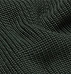 Mr P. - Ribbed Merino Wool Zip-Up Cardigan - Men - Dark green