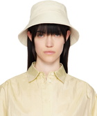 Jil Sander Off-White Logo Bucket Hat