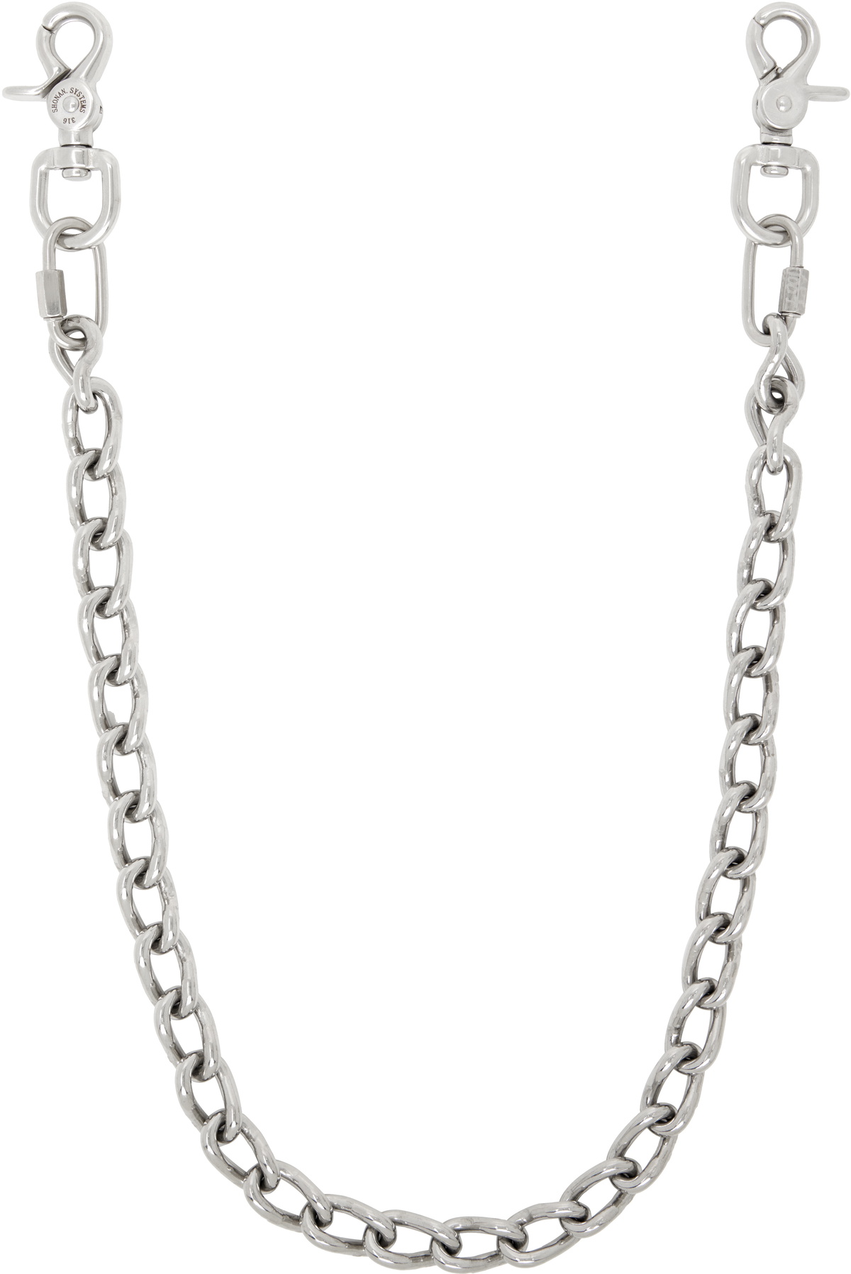 Apartment 1007 Silver #2/0 Machine Wallet Chain