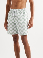 Frescobol Carioca - Garrett Leight Long-Length Printed Swim Shorts - Green