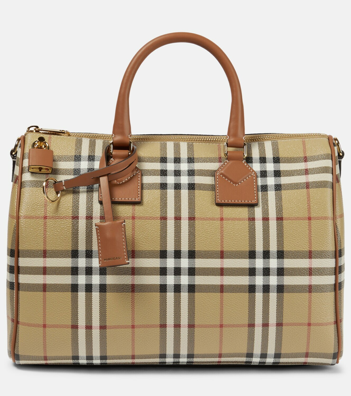 Burberry Burberry Check Medium canvas tote bag