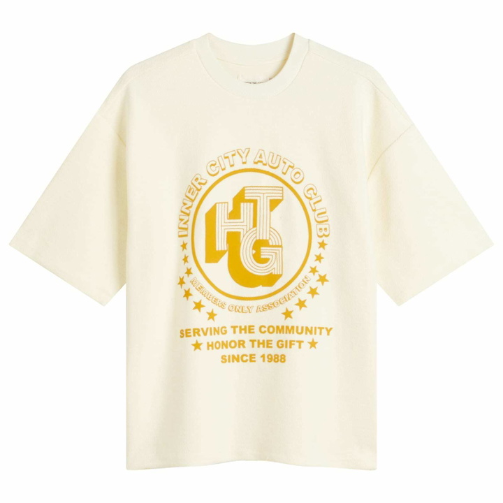 Photo: Honor the Gift Men's Association Herringbone Crewneck T-Shirt in White