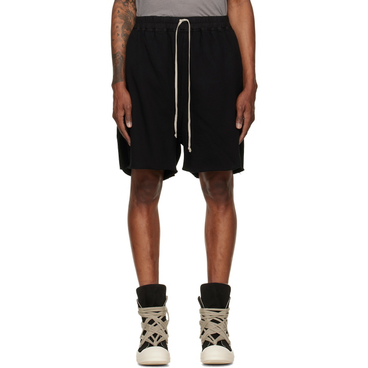 Photo: Rick Owens DRKSHDW Black Tower Loing Boxers Butt Zip Shorts
