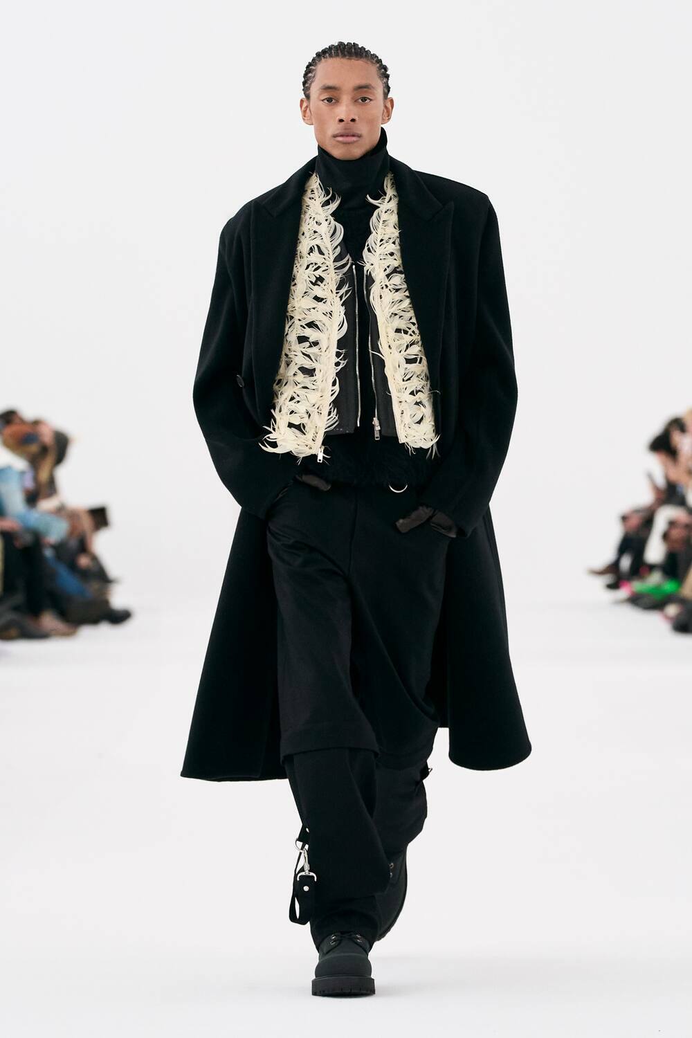 Givenchy Detachable wool pants with suspenders Givenchy