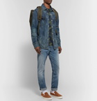 Nudie Jeans - Lean Dean Slim-Fit Tapered Distressed Organic Stretch-Denim Jeans - Men - Indigo