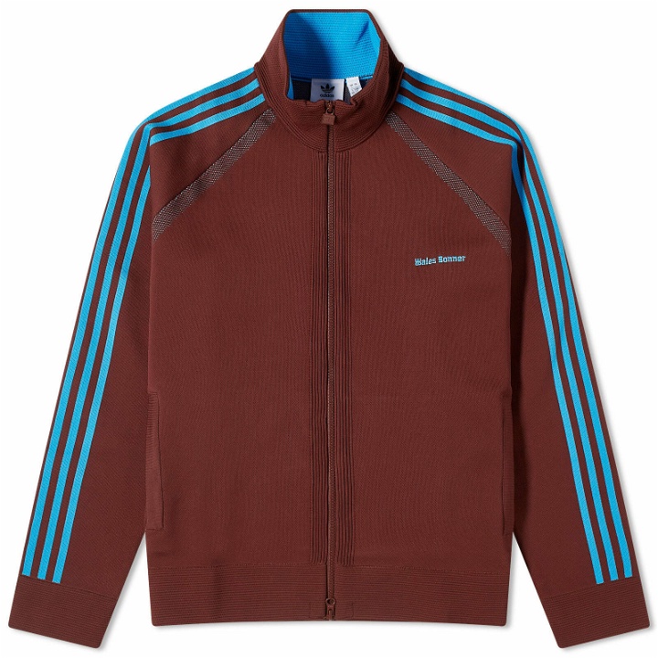 Photo: Adidas Men's x Wales Bonner Knit Track Top in Mystery Brown