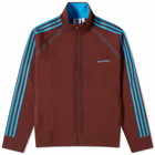 Adidas Men's x Wales Bonner Knit Track Top in Mystery Brown