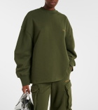 The Attico Oversized cotton jersey sweatshirt
