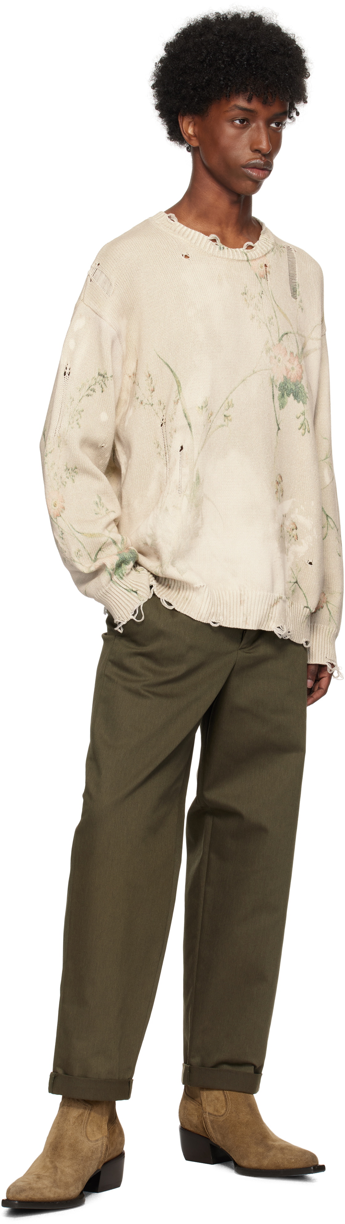 Golden Goose Khaki Golden Collection Trousers