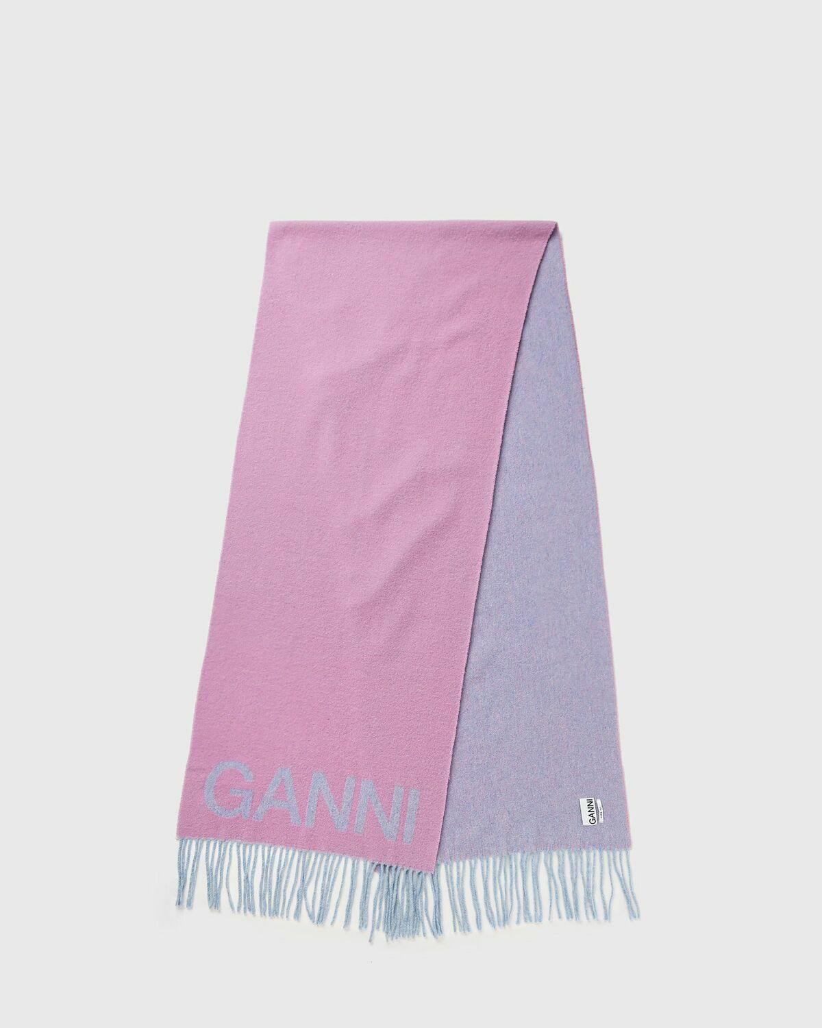 ◇Ganni◇ Fringe Wool Muffler Lilac Chiffon A6200733 MUSINSA | GANNI Fringe Wool Muffler - Lilac Chiffon / A6200733