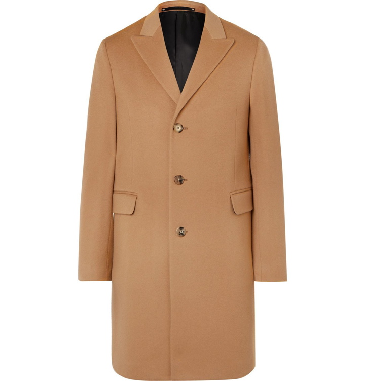 Photo: Paul Smith - Wool and Cashmere-Blend Coat - Brown