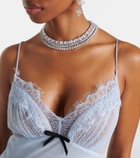 Self-Portrait Crystal-embellished choker