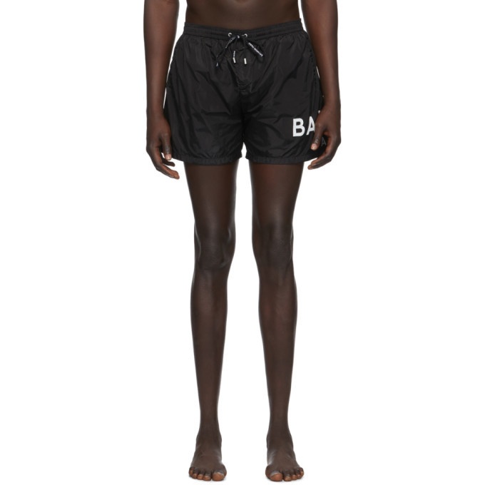 Photo: Balmain Black Logo Swim Shorts