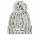 Human Made Men's Cable Pop Beanie in Grey
