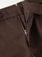 Slowear - Incotex Tapered Cotton-Blend Twill Trousers - Brown
