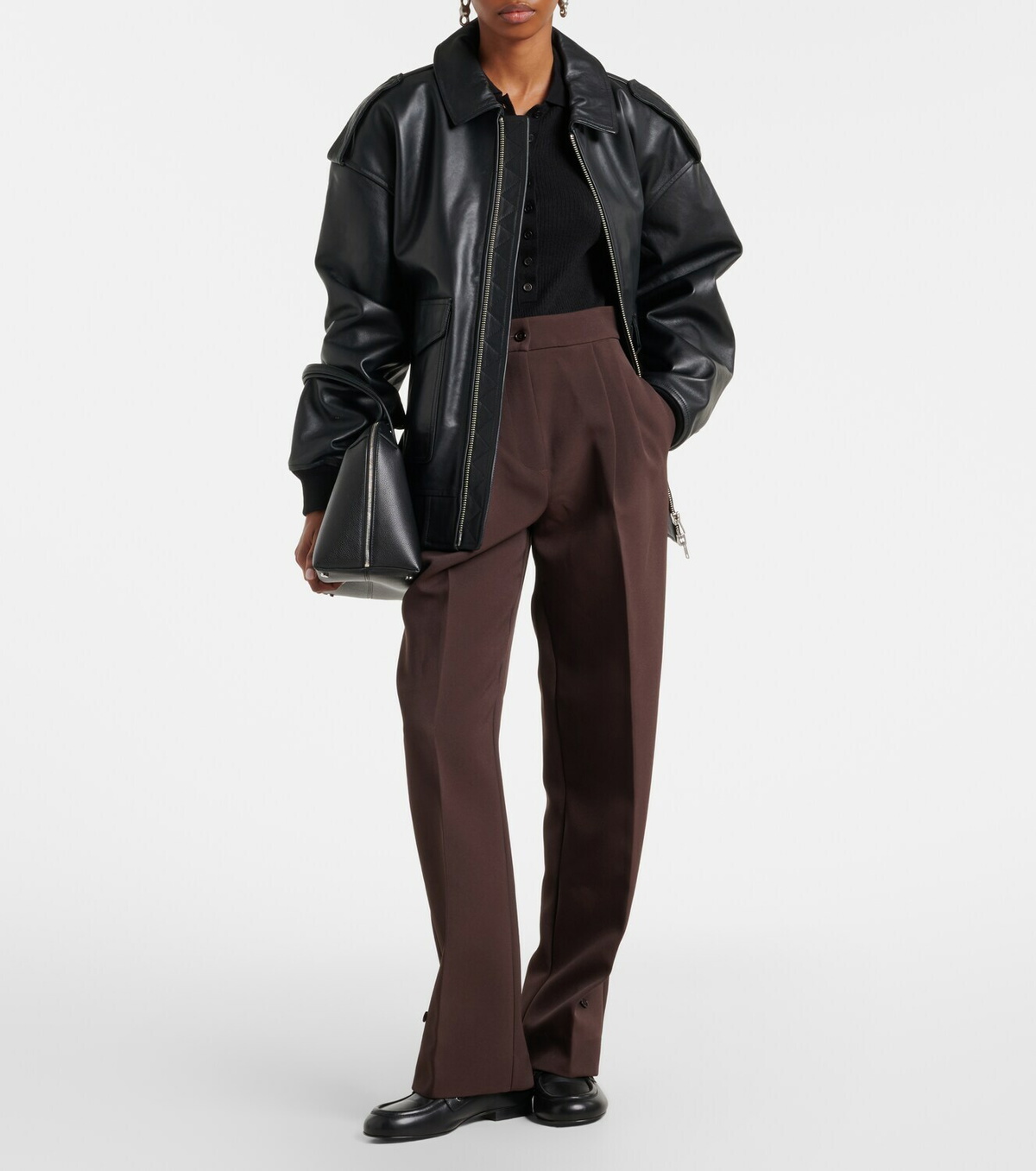 The Frankie Shop Solana wool, silk, and cashmere bodysuit