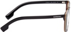 Burberry Black Icon Stripe Square Glasses