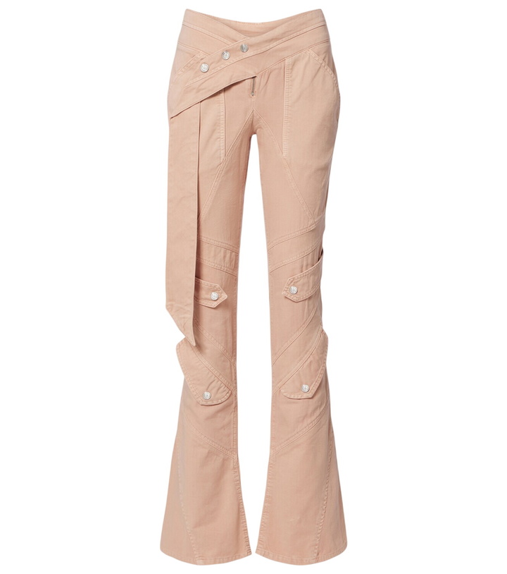 Photo: Blumarine Cotton canvas flared pants