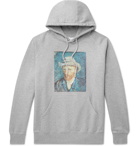 Pop Trading Company - Van Gogh Printed Fleece-Back Cotton-Jersey Hoodie - Gray
