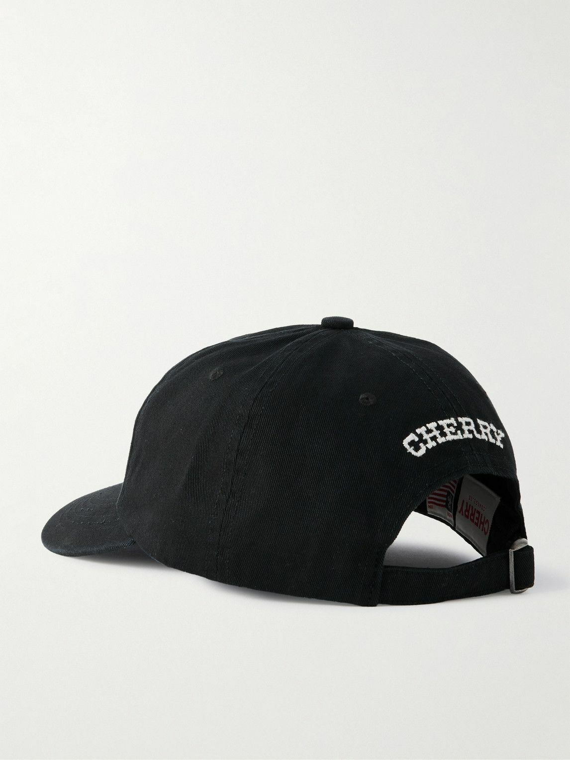 Cherry Los Angeles - Logo-Embroidered Embellished Cotton-Twill Baseball Cap